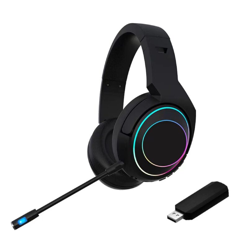 New 2.4Ghz Wireless ENC Bluetooth GRB Gaming Headset GH-04